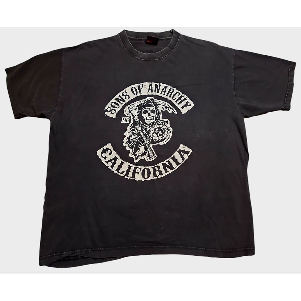 Sons of Anarchy California MC Graphic T-Shirt Vintage Style Biker TV Show XL